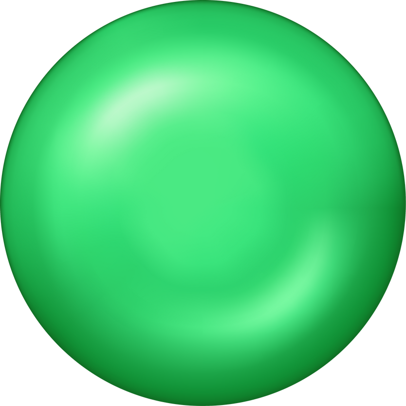 Green round button